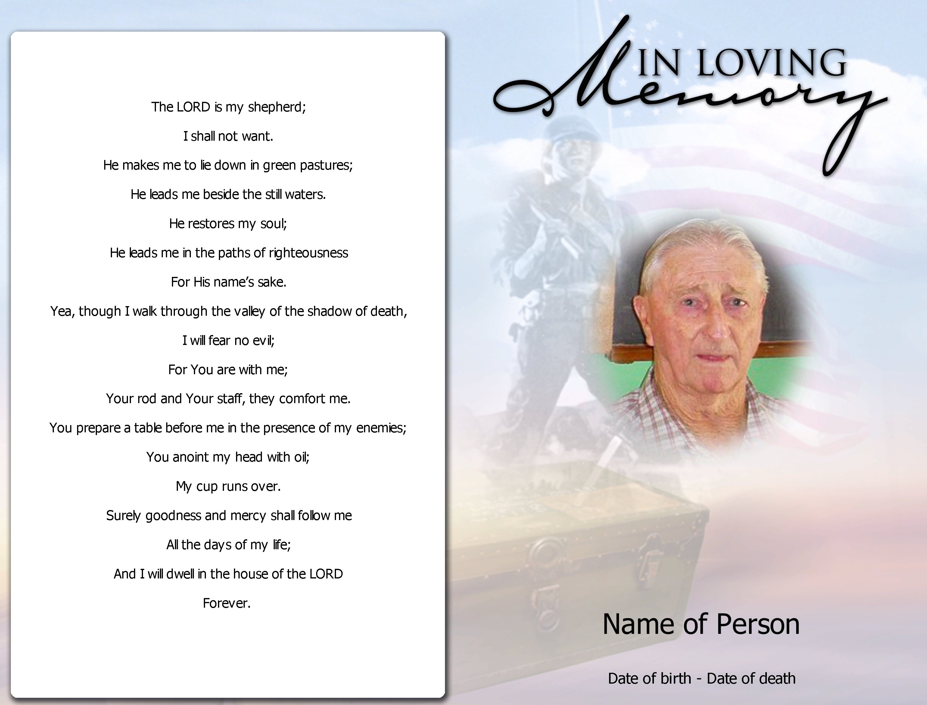 Sample obituary Poems Intended For Death Anniversary Cards Templates