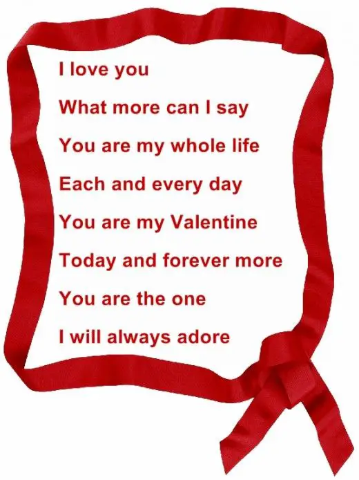 Valentines verses for him