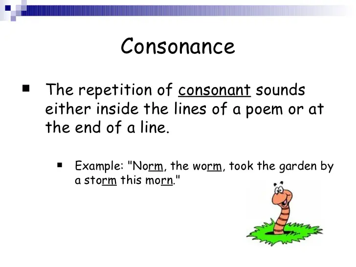 Consonance Poems