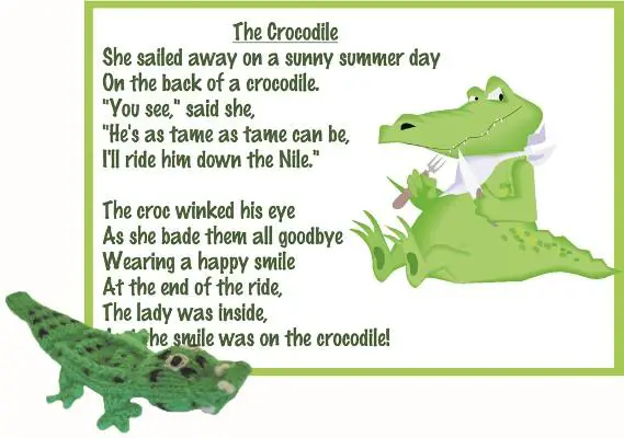 Песня бестолковый крокодил. Крокодил на английском. Текст про крокодила. Английское стихотворение про крокодила. Детские стихи про крокодила.