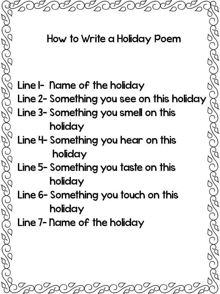 easy poems to write essays about
