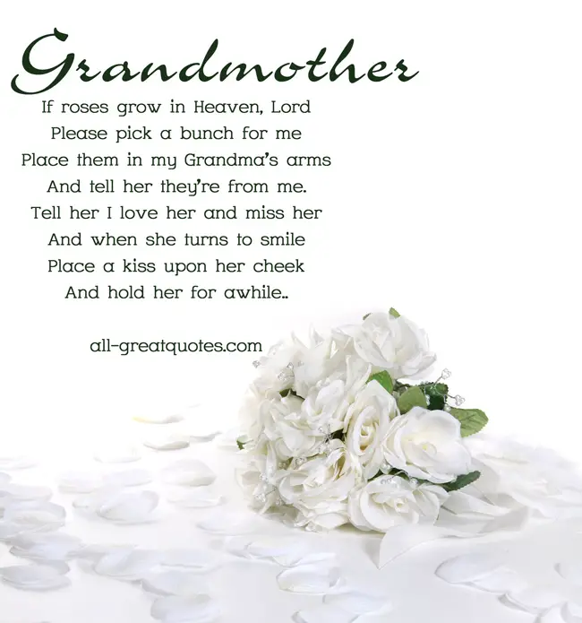 Grandma Sympathy Poems
