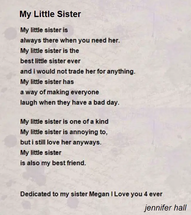 Текст my sister. Your sister стихотворение. Little sister перевод на русский. Как читается стих your sister. Стих перевод your sister.