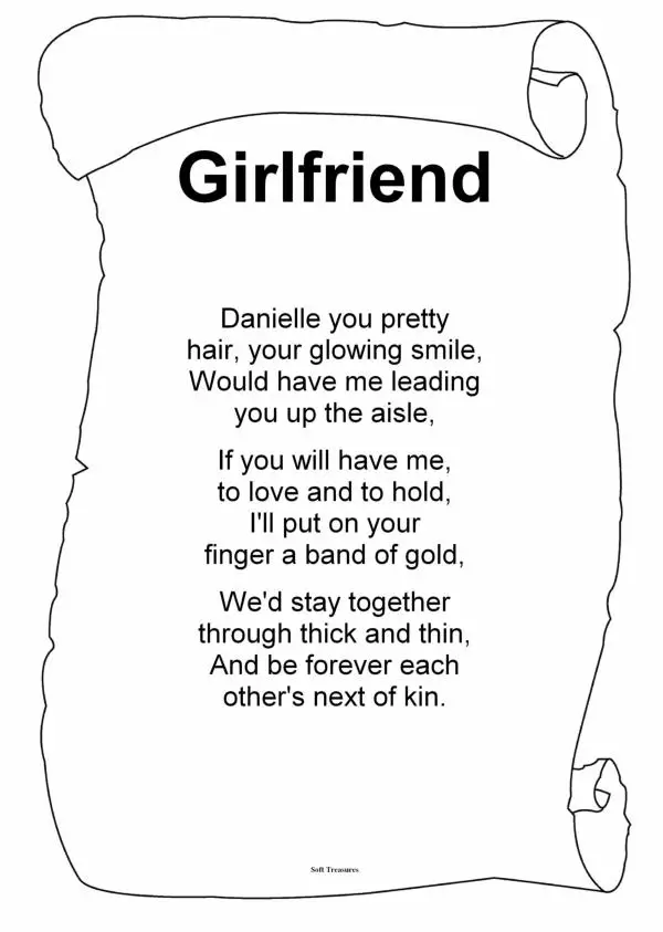 Poem for girlfriend
