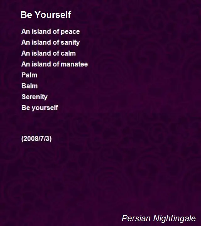rhyming quotes about being yourself
