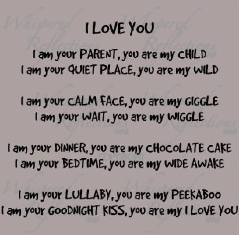 I Love You Daughter Poems