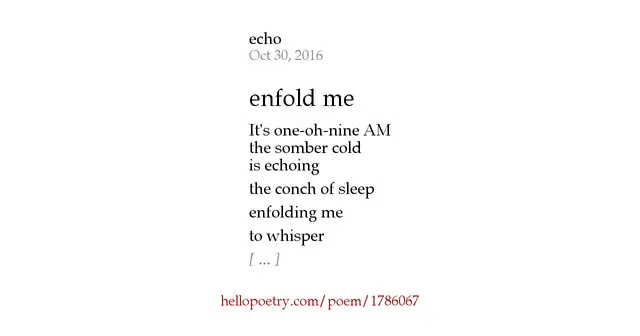 Echo Poems