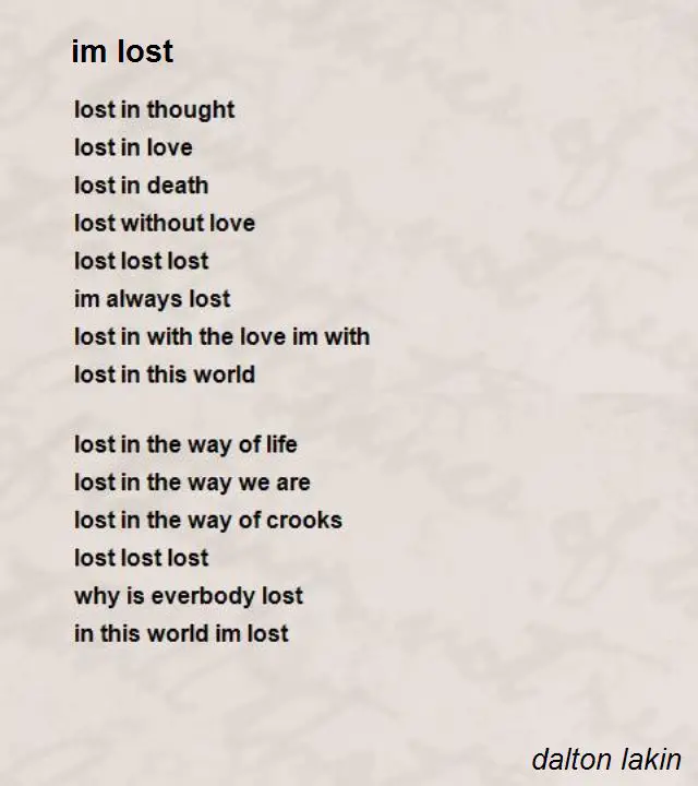 Love lost. 