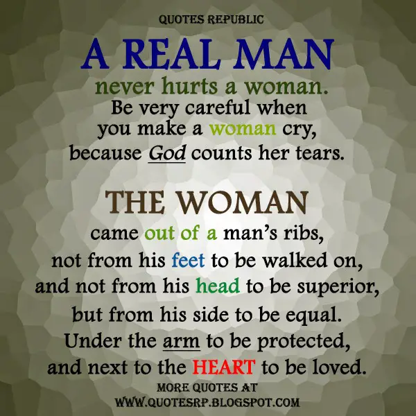 A what quotes makes real man 
