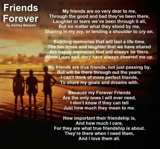 Poems about time and friendship