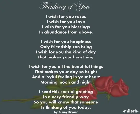 thinking about you poems for him