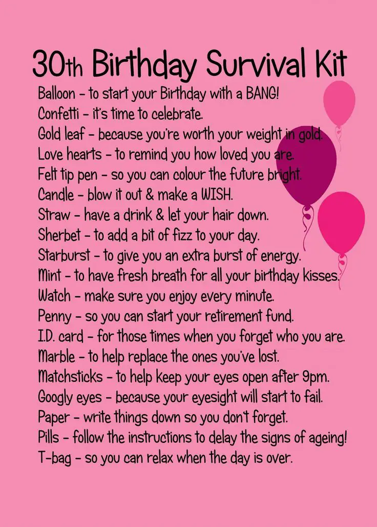 30th Birthday Poems