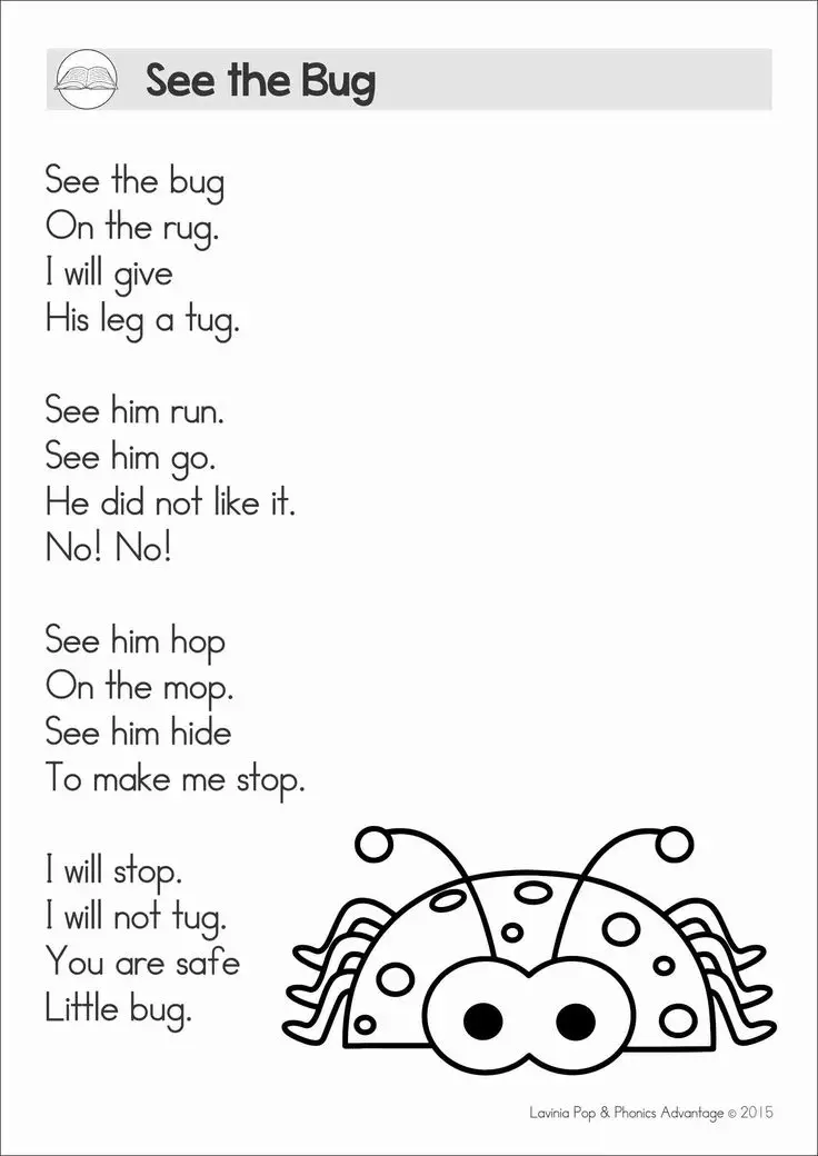 Poem With Rhyming Words For Grade 2