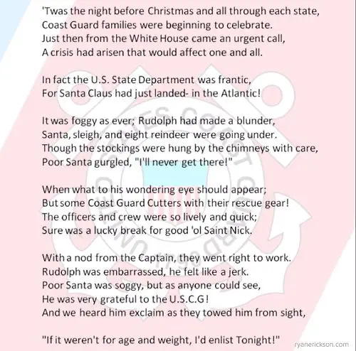 The Coast Guard Christmas Poem 