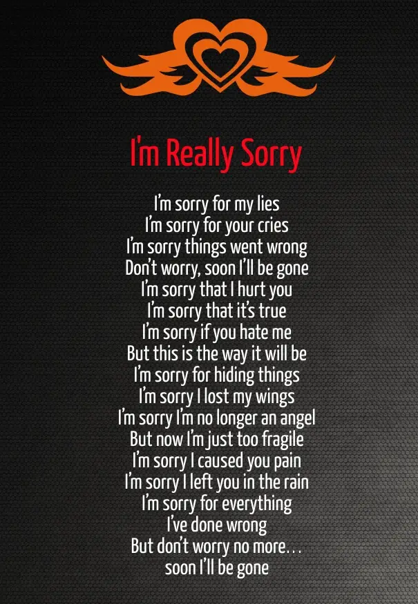 im sorry love poems for the one you love