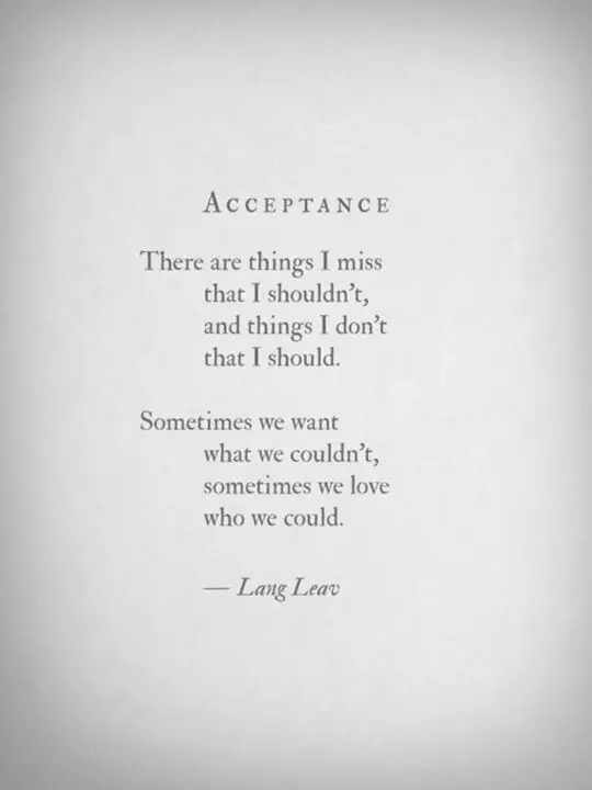 Acceptance Poems