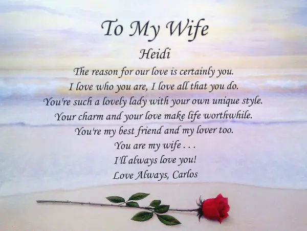 To my beautiful wife i love you