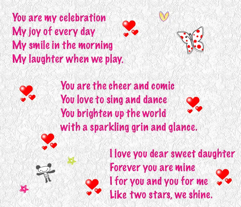 daughter birthday poems