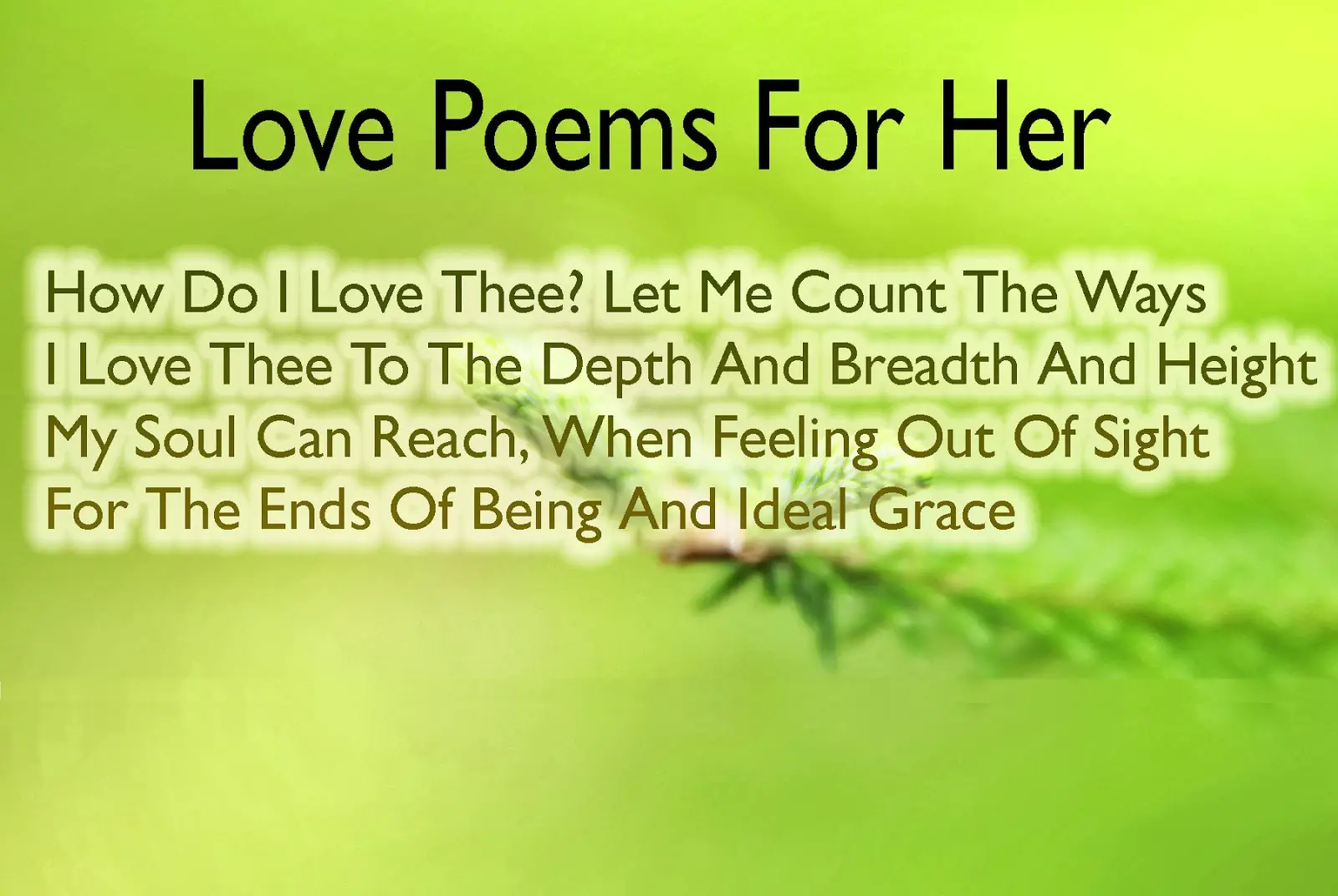 Short poems for your wife