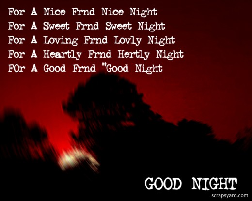 Good poems sweet night Good Night