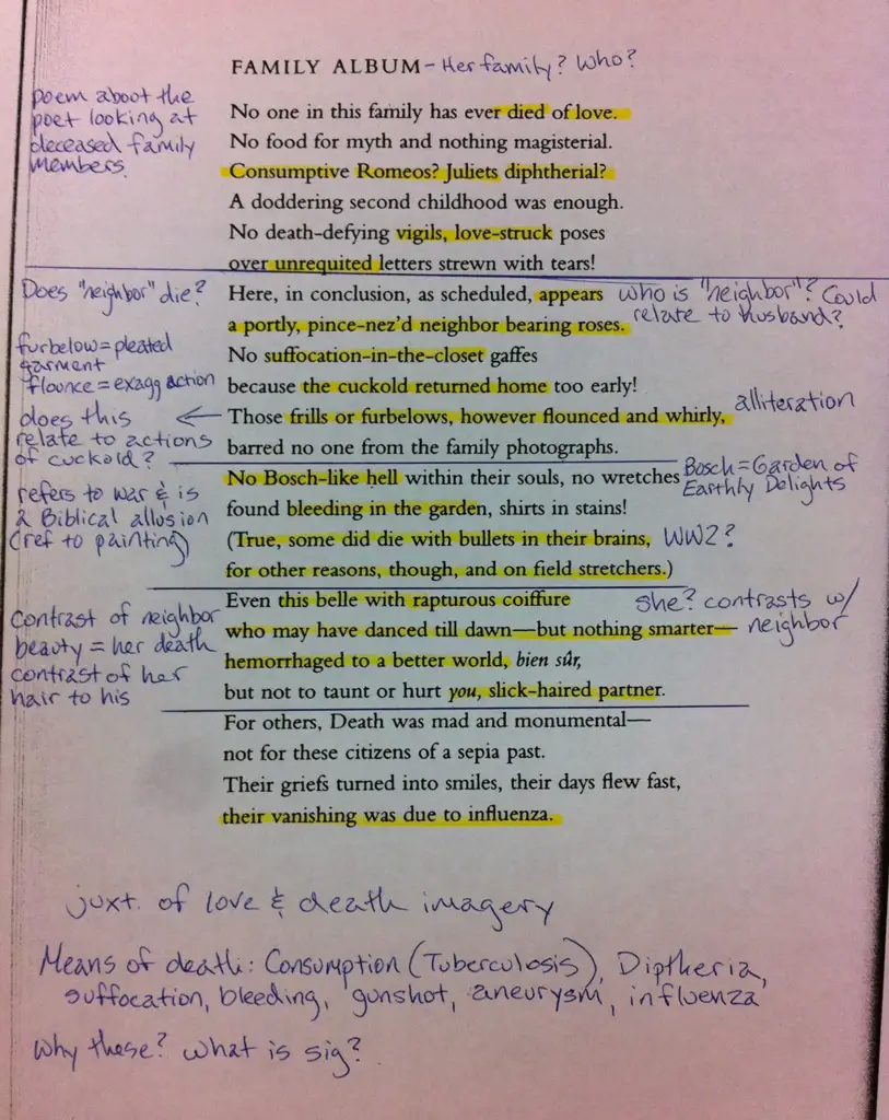 Annotating Poems