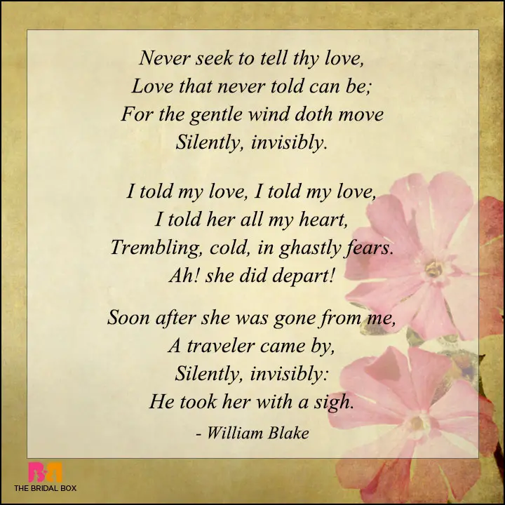 Tell lovely. Famous poem. Love's Secret William Blake. The Love poems. Poem Romantic.