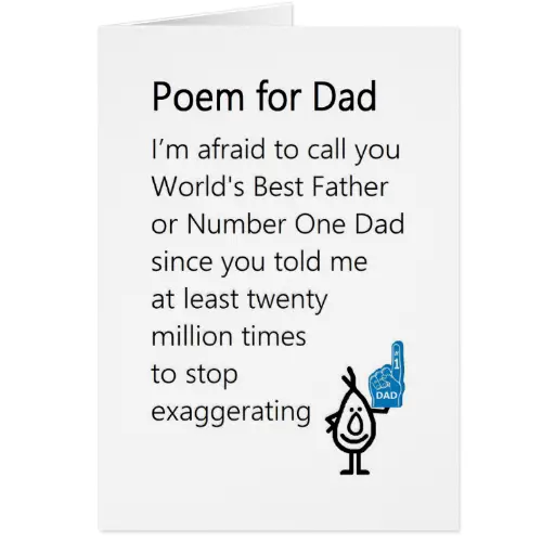 funny dad poems