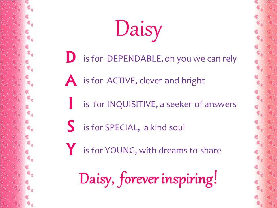 Daisy Poems