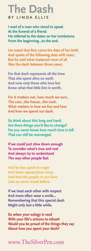 Dash poem your 'The Dash'