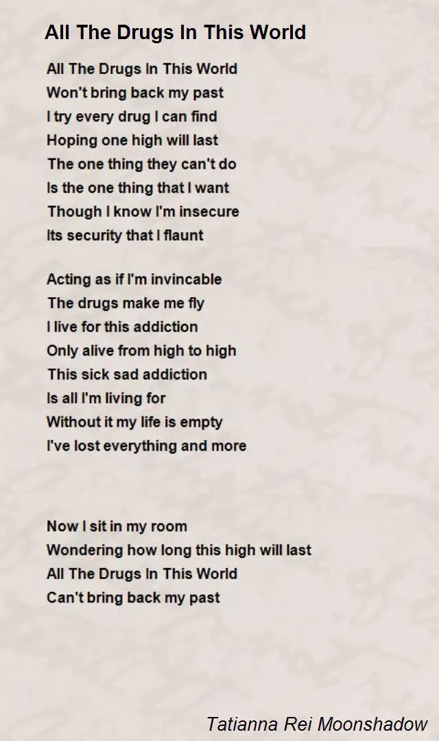 Drug Addiction Poems