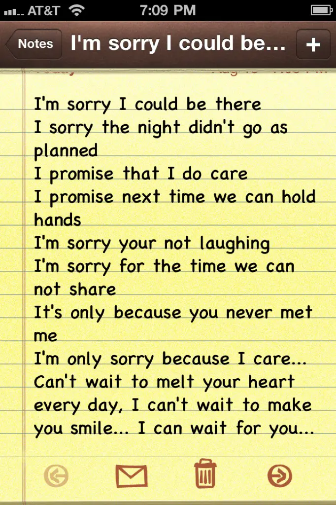 Poem to say sorry to boyfriend