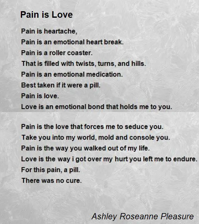 Painful love. 