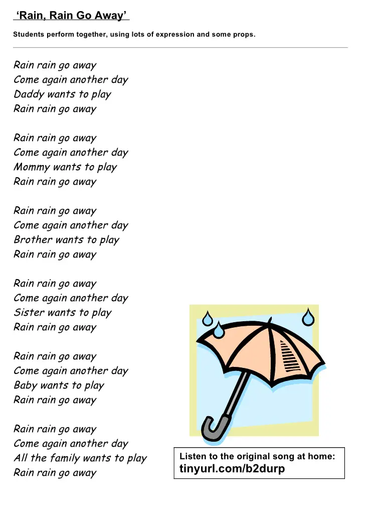 Дождь любви песня текст. Песни про дождь тексты. Rain Rain go away слова. Песня Rain Rain go away. Слова песни дождь.