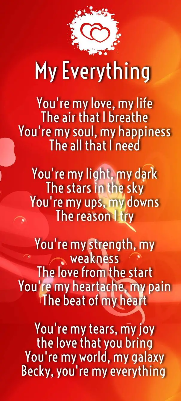 Love you my boyfriend for poems for Love Poems