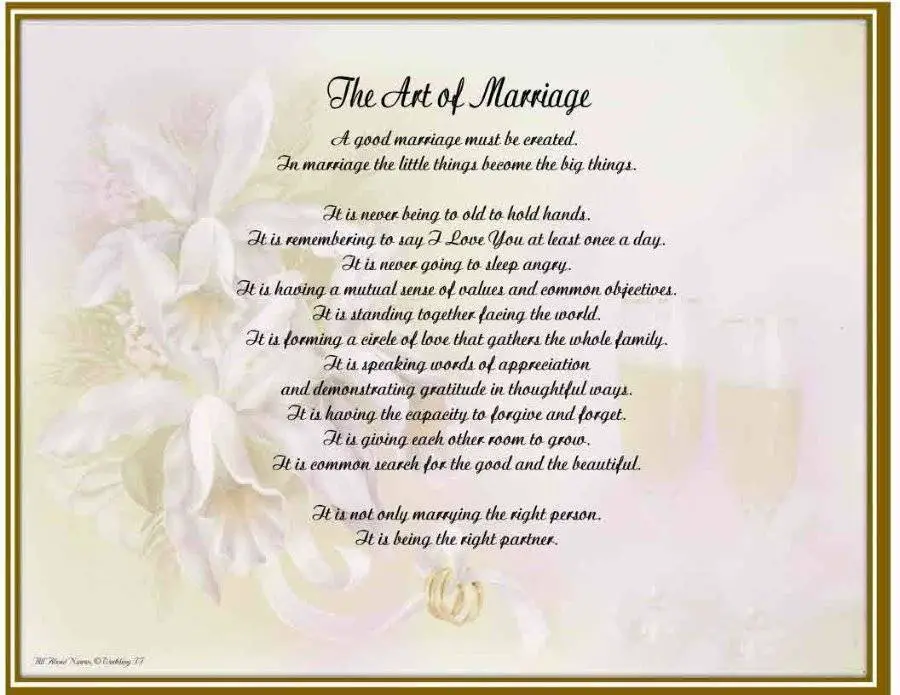 Marrige Poems