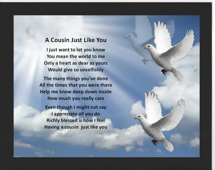 rest in peace cousin poems