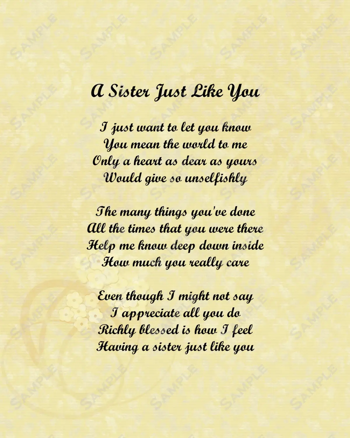 valentines day poems for sisters