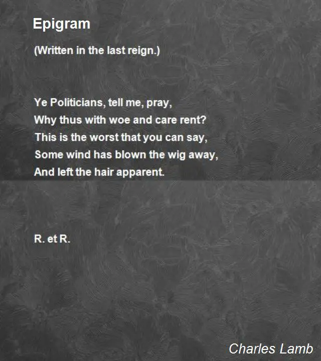 Epigram Poems