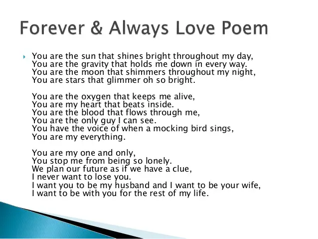 My Future Wife Poems