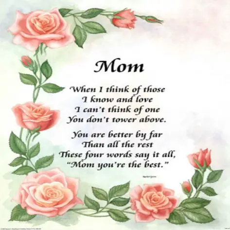 Christian mothers day Poems