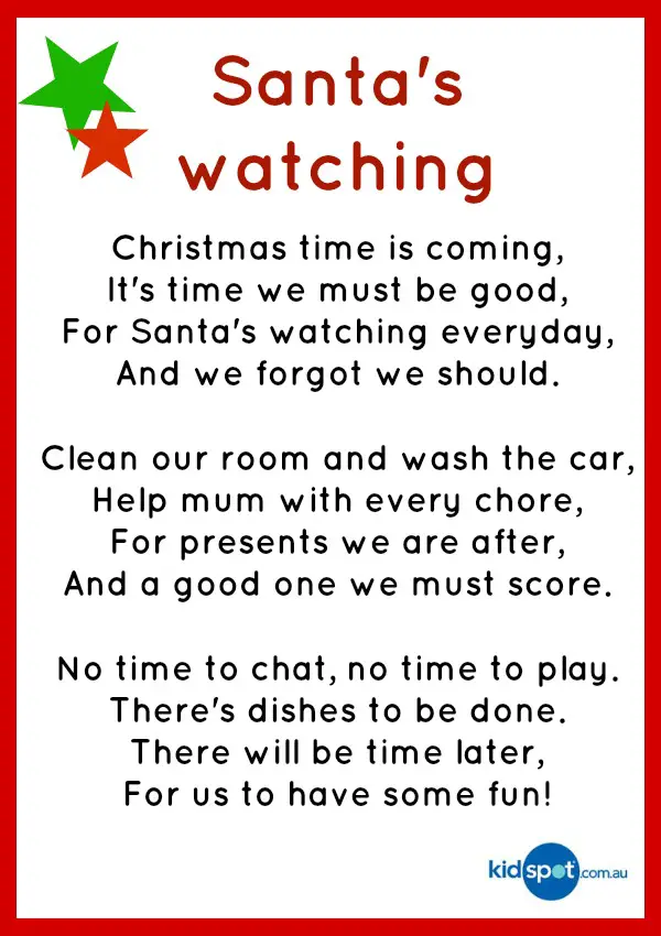 Childrens Christmas Poems