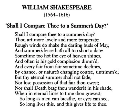 Ten of shakespeare william poems top Feel the