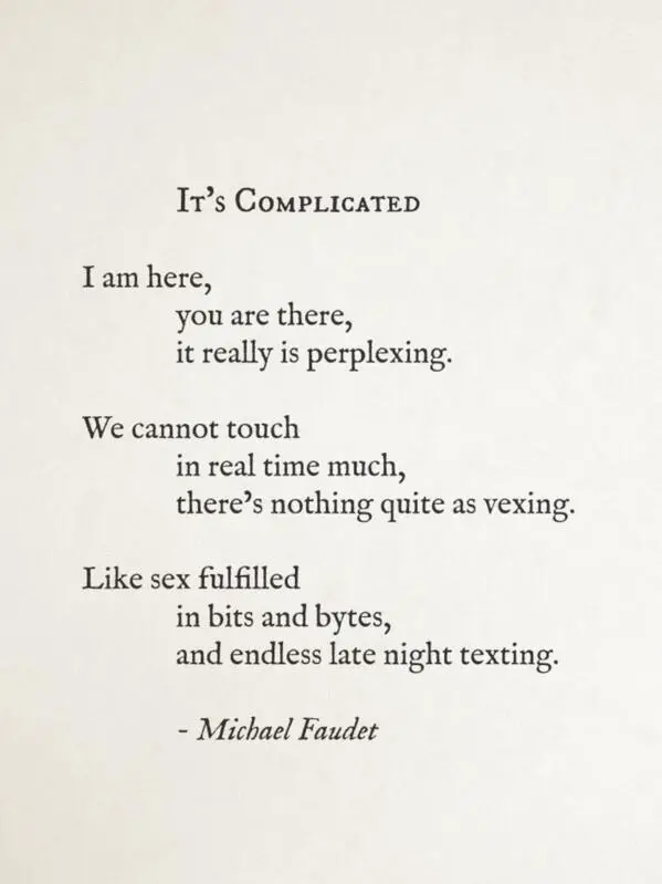 complicated relationship poems