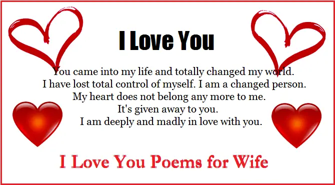 Wife poem you are my Poem To