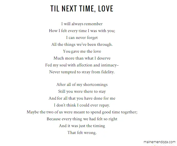 Time Love Poems