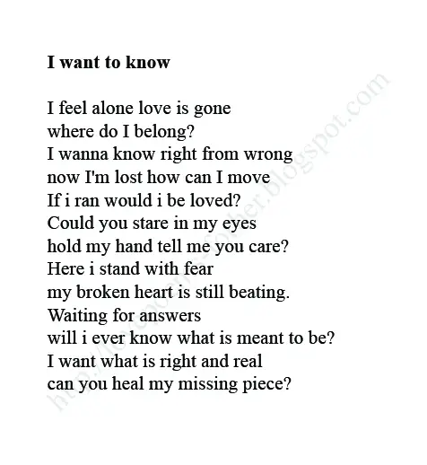 ✨ i wanna be with you poems