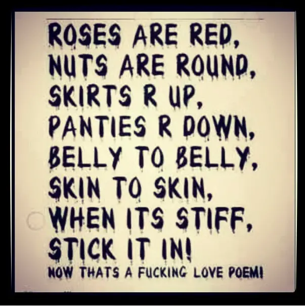 funny dirty poems for adults