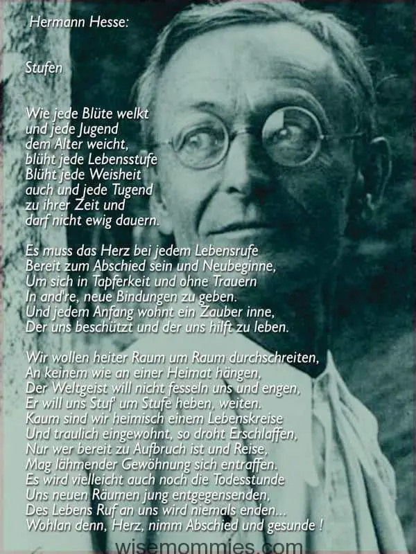 Stufen hermann hesse gedichte von Hermann