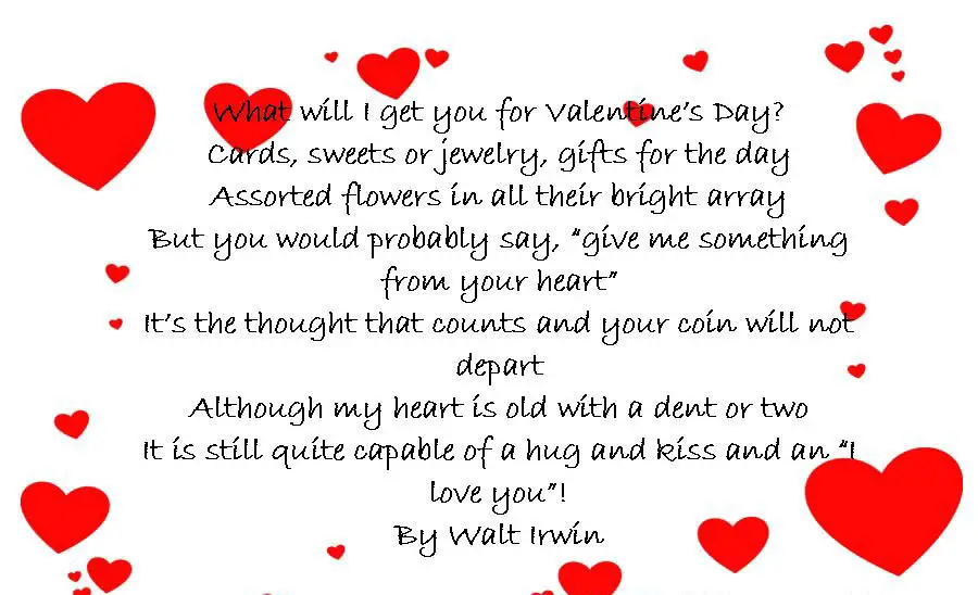 Short valentine love poems