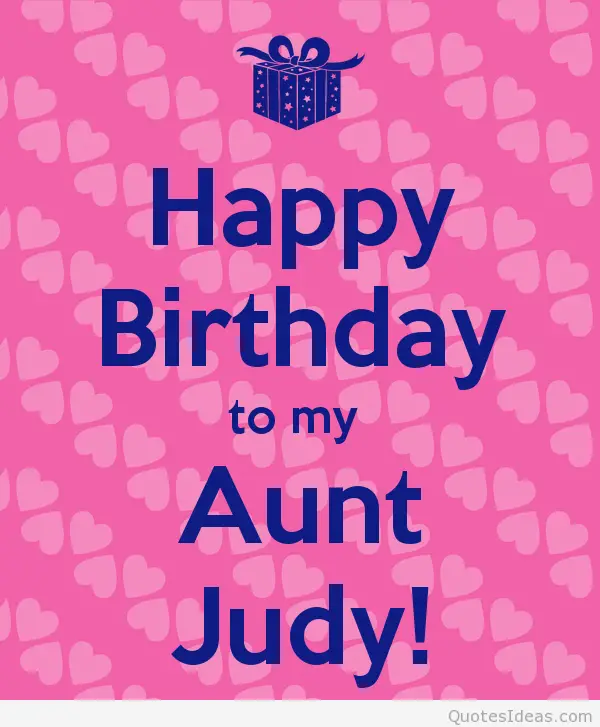 Happy birthday aunt. 